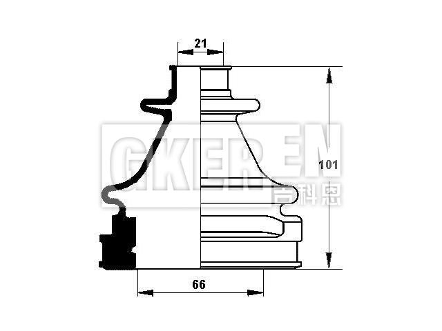 球笼防尘罩 CV Boot:1E00-22-540B
