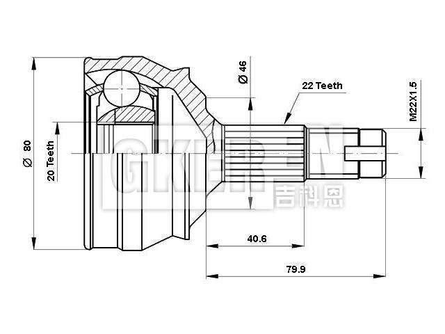 球笼修理包 CV Joint Kit:92601903