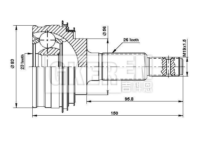球笼修理包 CV Joint Kit:43410-12020