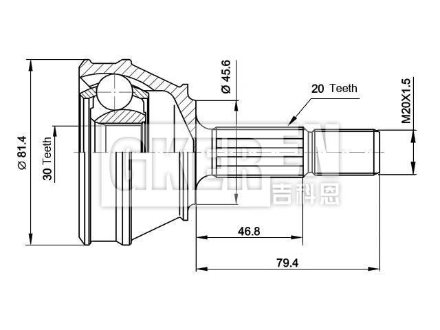 球笼修理包 CV Joint Kit:871 407 311