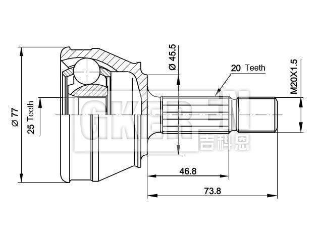 球笼修理包 CV Joint Kit:171 407 311E