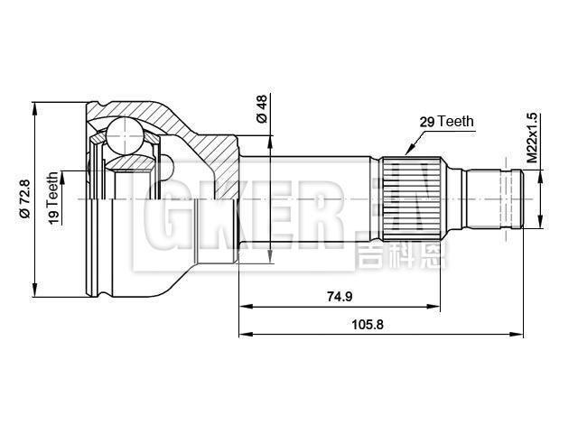 球笼修理包 CV Joint Kit:27H7567
