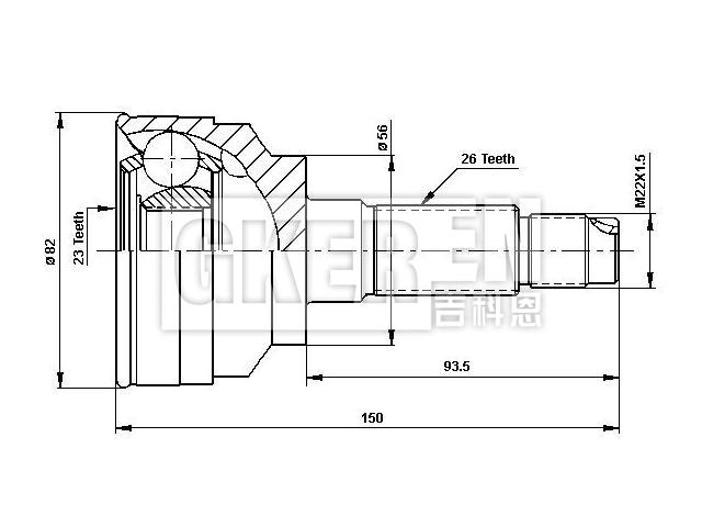 球笼修理包 CV Joint Kit:G013-25-600