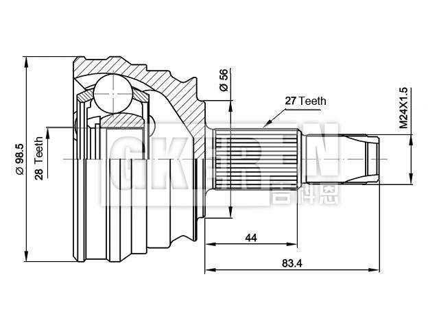 球笼修理包 CV Joint Kit:3248K