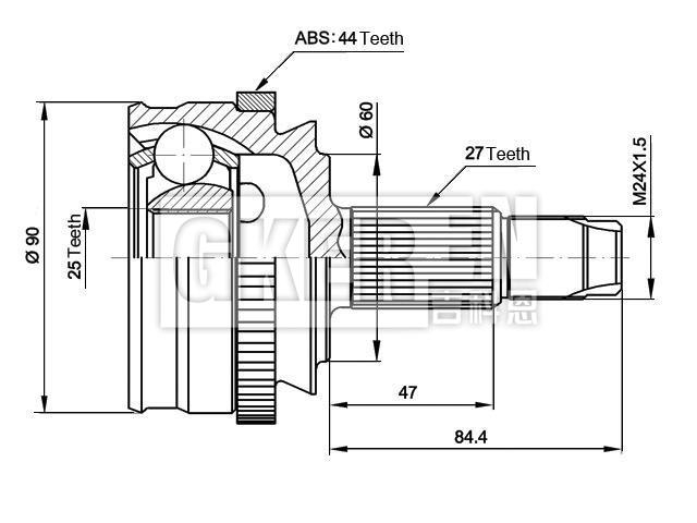 球笼修理包 CV Joint Kit:7770910