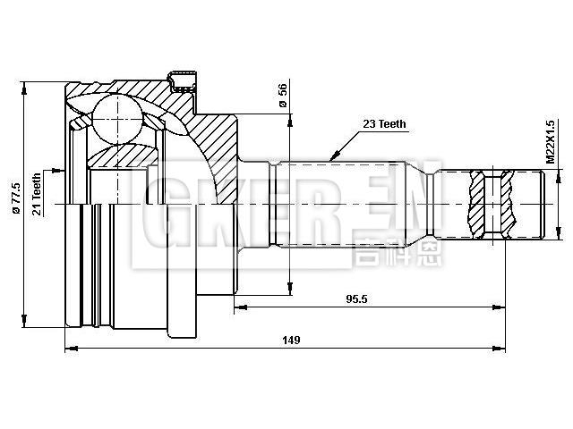 球笼修理包 CV Joint Kit:43410-10070