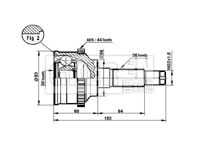 球笼修理包 CV Joint Kit:F039-22-510B