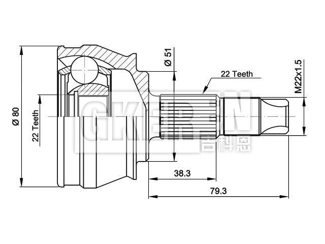 球笼修理包 CV Joint Kit:46307322