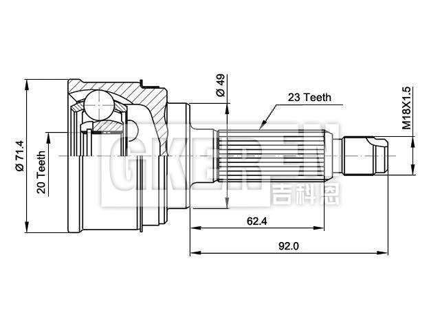 球笼修理包 CV Joint Kit:44101-80E01