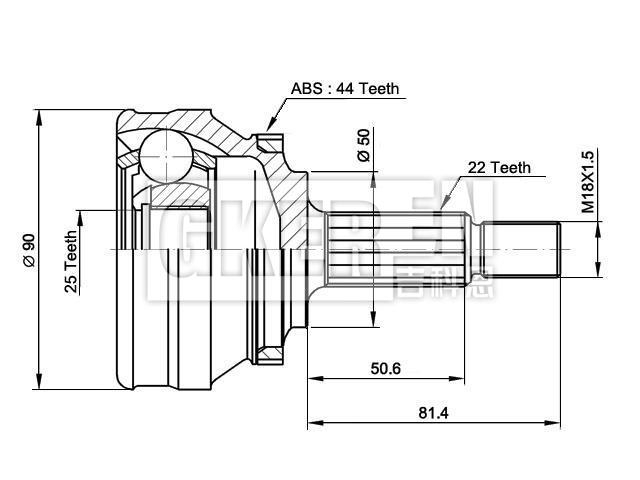 球笼修理包 CV Joint Kit:34331058