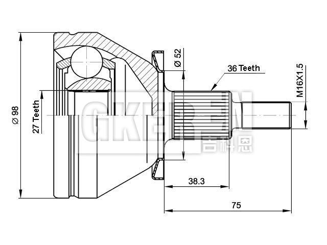 球笼修理包 CV Joint Kit:6Q0 498 099 F