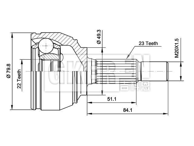 球笼修理包 CV Joint Kit:39211-AY625
