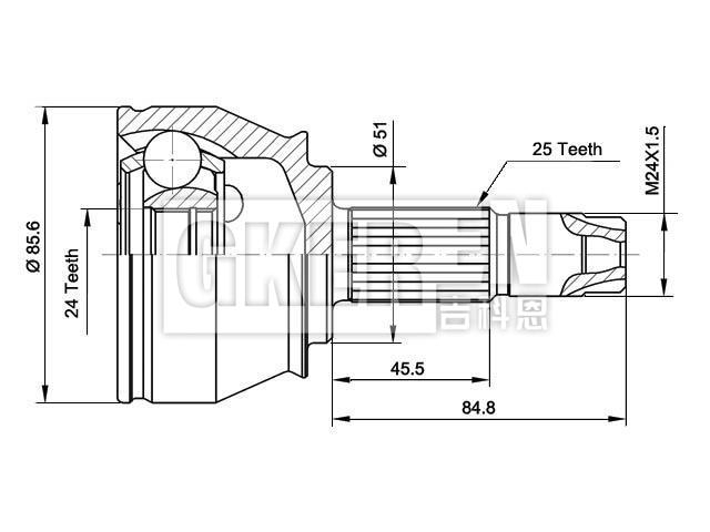 球笼修理包 CV Joint Kit:46308067