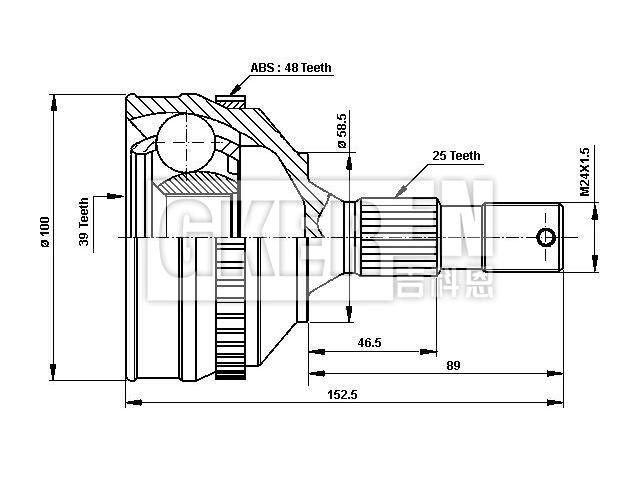 球笼修理包 CV Joint Kit:3272.5P