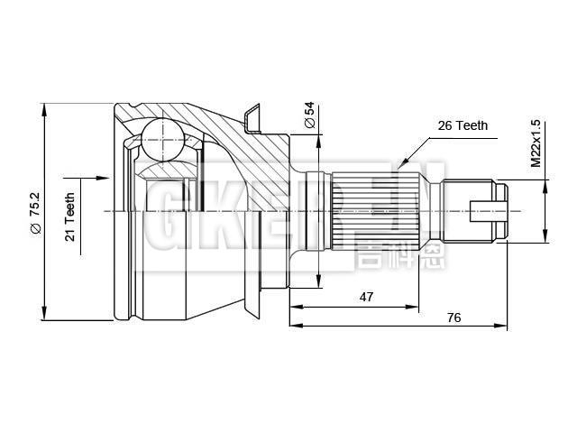 球笼修理包 CV Joint Kit:31 60 7 518 237