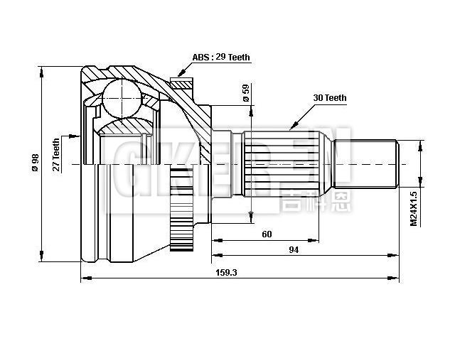 球笼修理包 CV Joint Kit:5390489