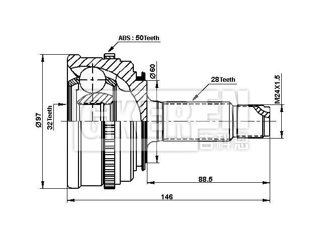 球笼修理包 CV Joint Kit:302136