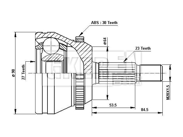 球笼修理包 CV Joint Kit:77 01 469 965