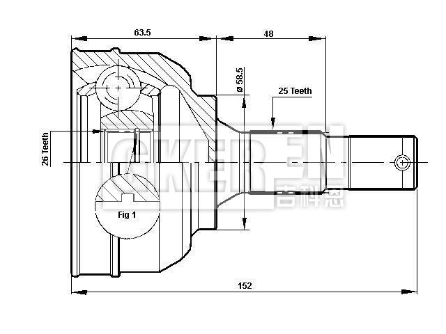 球笼修理包 CV Joint Kit:3272.1V*