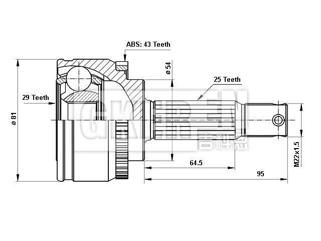 球笼修理包 CV Joint Kit:MR580554