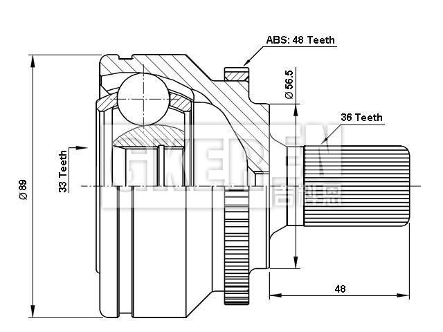 球笼修理包 CV Joint Kit:9463379