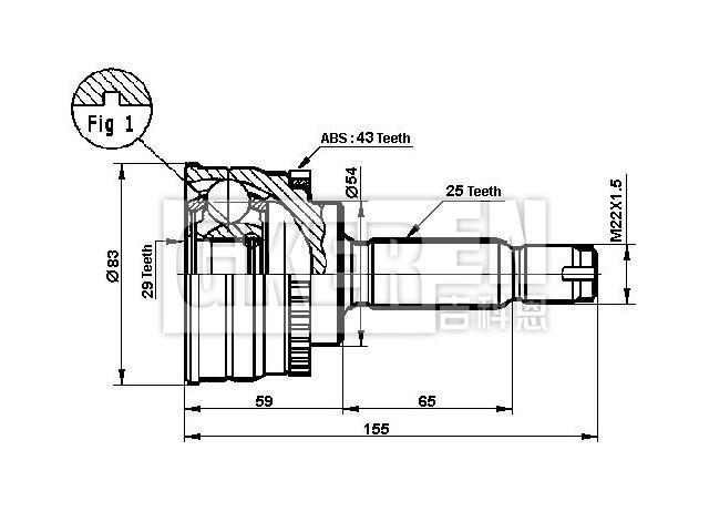 球笼修理包 CV Joint Kit:MR276713