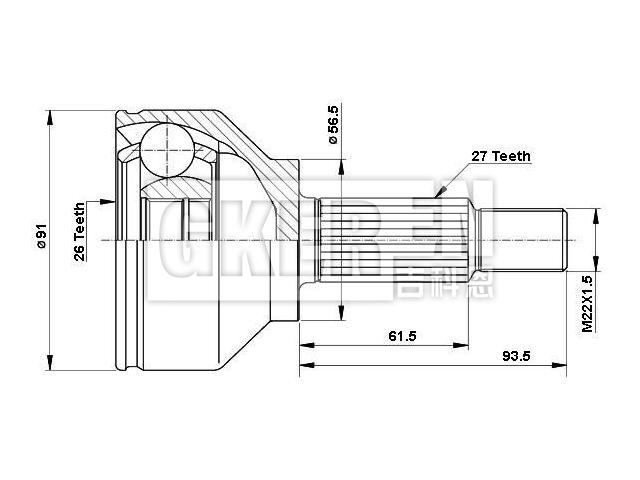 球笼修理包 CV Joint Kit:82 00 069 147