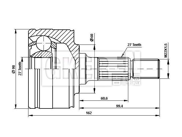 球笼修理包 CV Joint Kit:A638 334 05 34