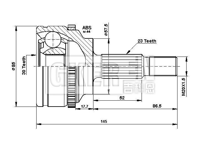 球笼修理包 CV Joint Kit:82 00 064 731