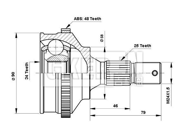 球笼修理包 CV Joint Kit:3273.0Y
