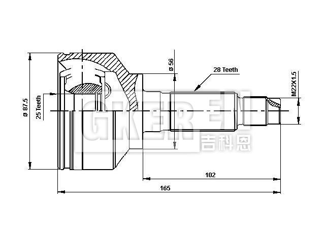 球笼修理包 CV Joint Kit:49591-3E000