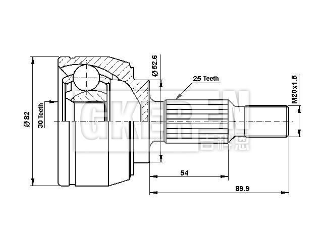 球笼修理包 CV Joint Kit:82 00 216 523