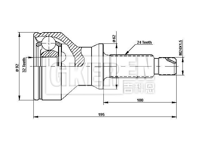 球笼修理包 CV Joint Kit:TDR100790