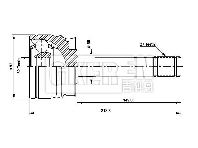 球笼修理包 CV Joint Kit:39211-7F000