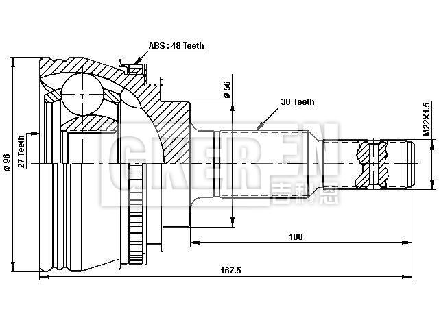 球笼修理包 CV Joint Kit:43410-33040