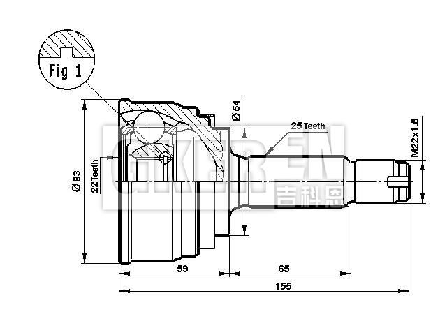 球笼修理包 CV Joint Kit:MR222053