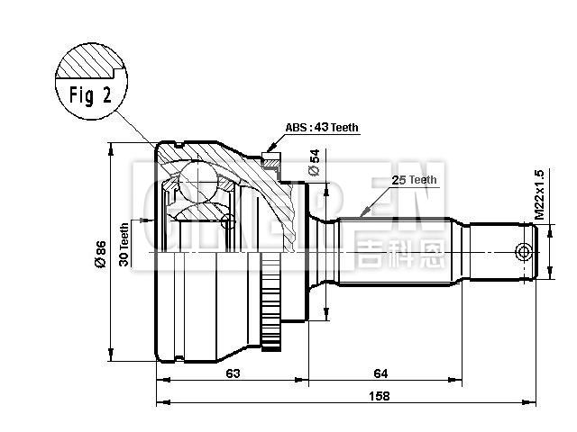 球笼修理包 CV Joint Kit:MR290409
