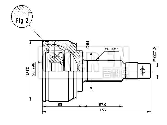 球笼修理包 CV Joint Kit:5212830