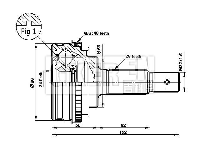 球笼修理包 CV Joint Kit:43420-32221