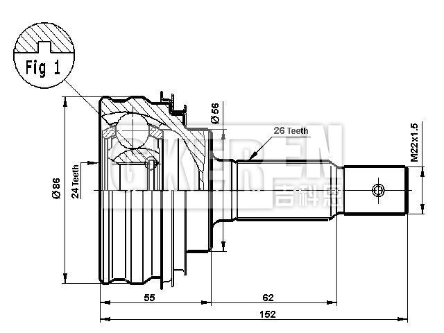 球笼修理包 CV Joint Kit:43420-32211