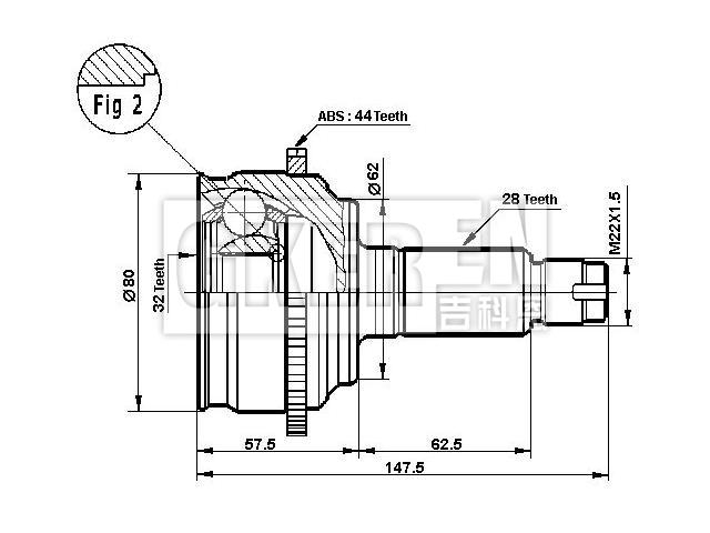 球笼修理包 CV Joint Kit:GP20-25-60X