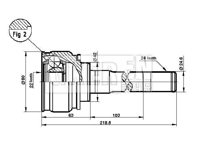 球笼修理包 CV Joint Kit:43410-87608
