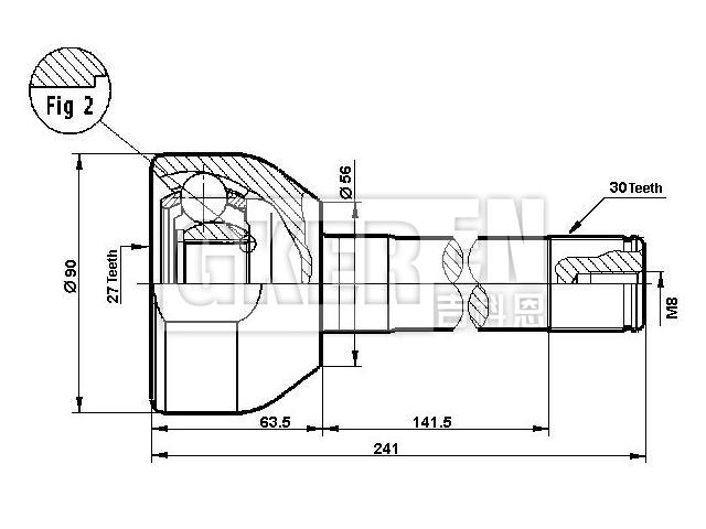 球笼修理包 CV Joint Kit:43405-60016