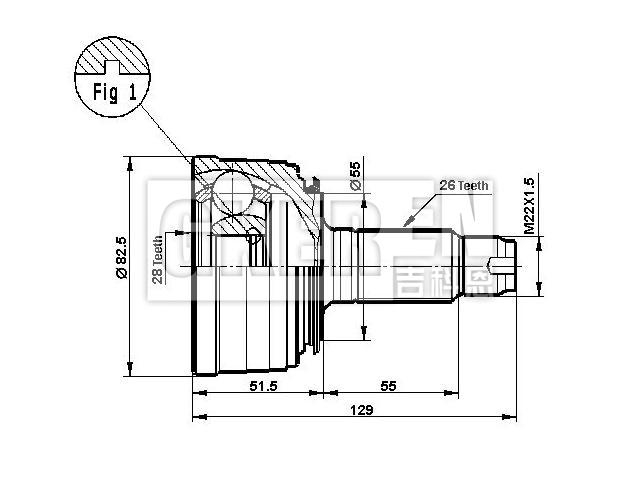 球笼修理包 CV Joint Kit:44010-S04-010