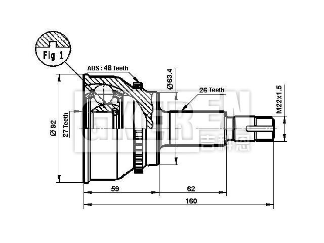 球笼修理包 CV Joint Kit:43420-42120