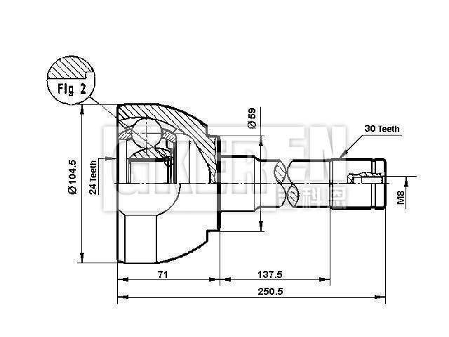 球笼修理包 CV Joint Kit:43405-60100