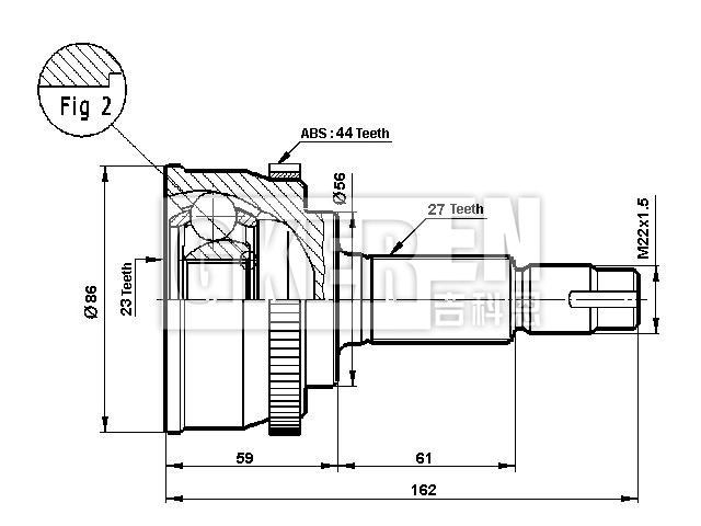 球笼修理包 CV Joint Kit:39100-AU115