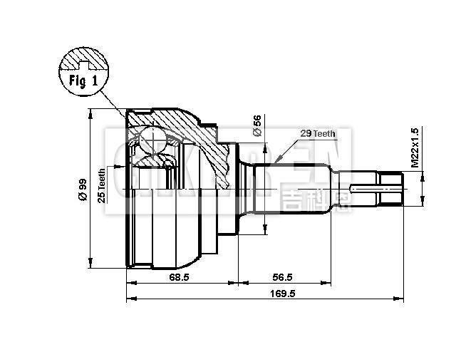 球笼修理包 CV Joint Kit:39100-CB300