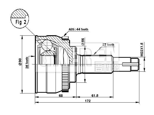 球笼修理包 CV Joint Kit:39100-4N075